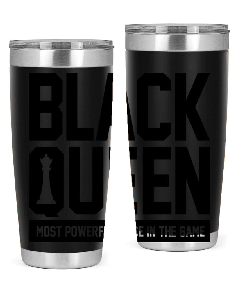 black queenchess 194#- black words phrases- Cotton Tank