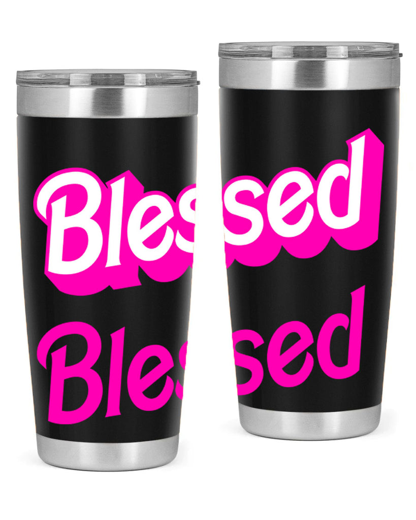 blessed barbie 193#- black words phrases- Cotton Tank