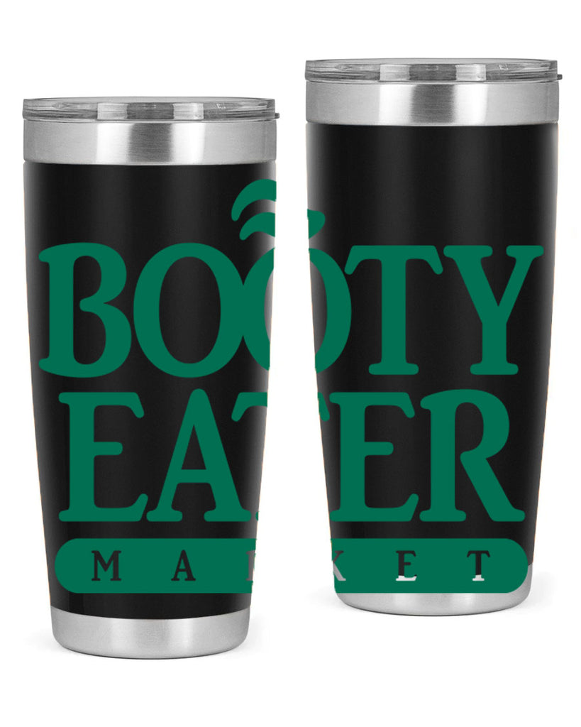 bootyeater 192#- black words phrases- Cotton Tank