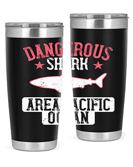 dangerous shark area pacific ocean Style 92#- shark  fish- Tumbler