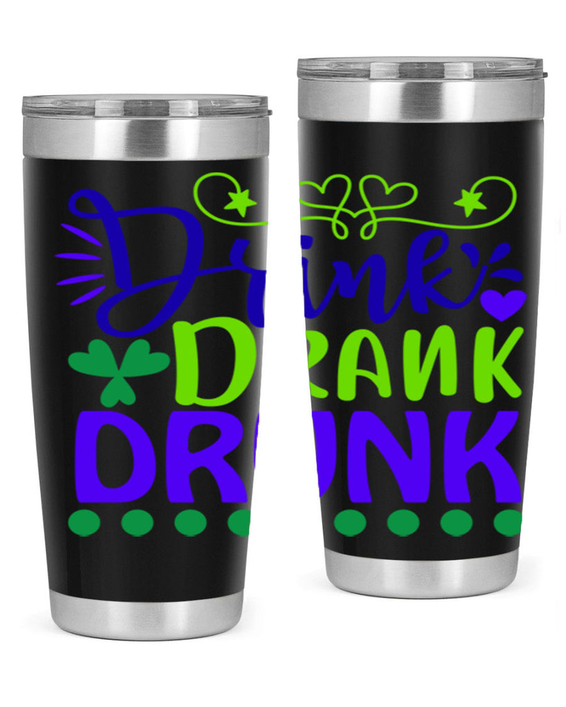 drink drank drunk 22#- mardi gras- Tumbler