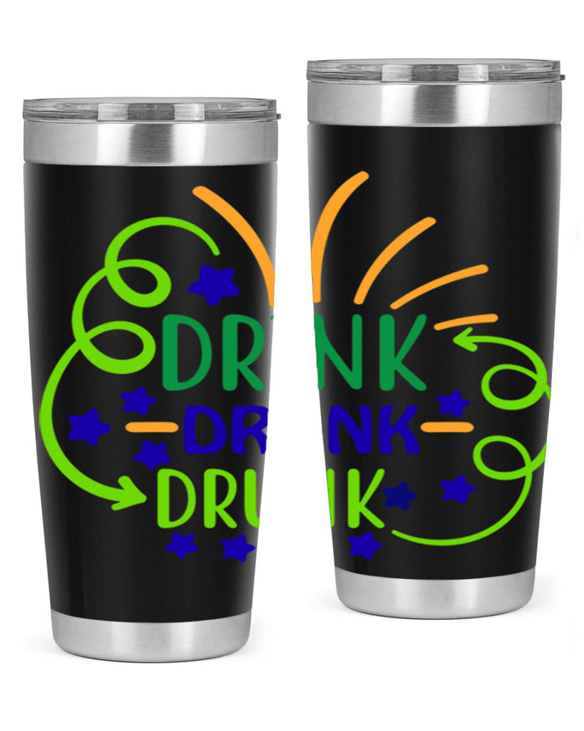 drink drank drunk 23#- mardi gras- Tumbler