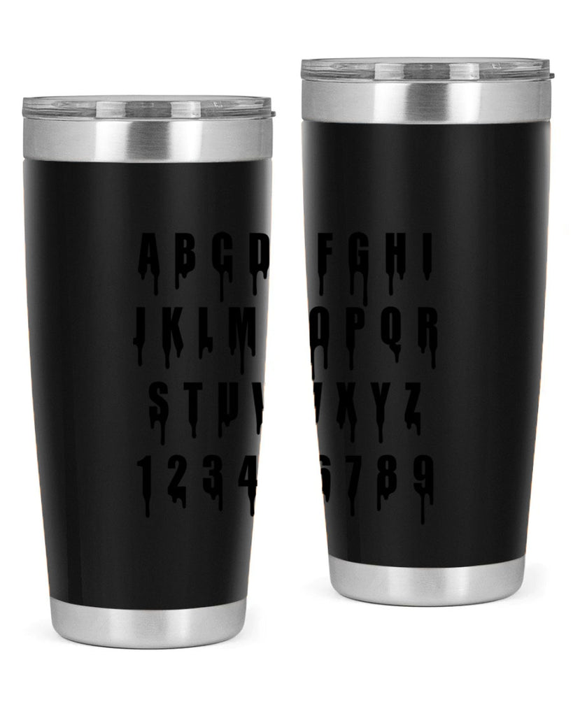 drip font 164#- black words phrases- Cotton Tank