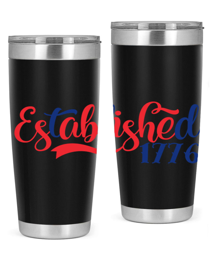 established Style 46#- Fourt Of July- Tumbler