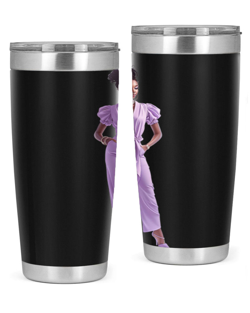 fashion girl in lavender 50#- fashion- Cotton Tank