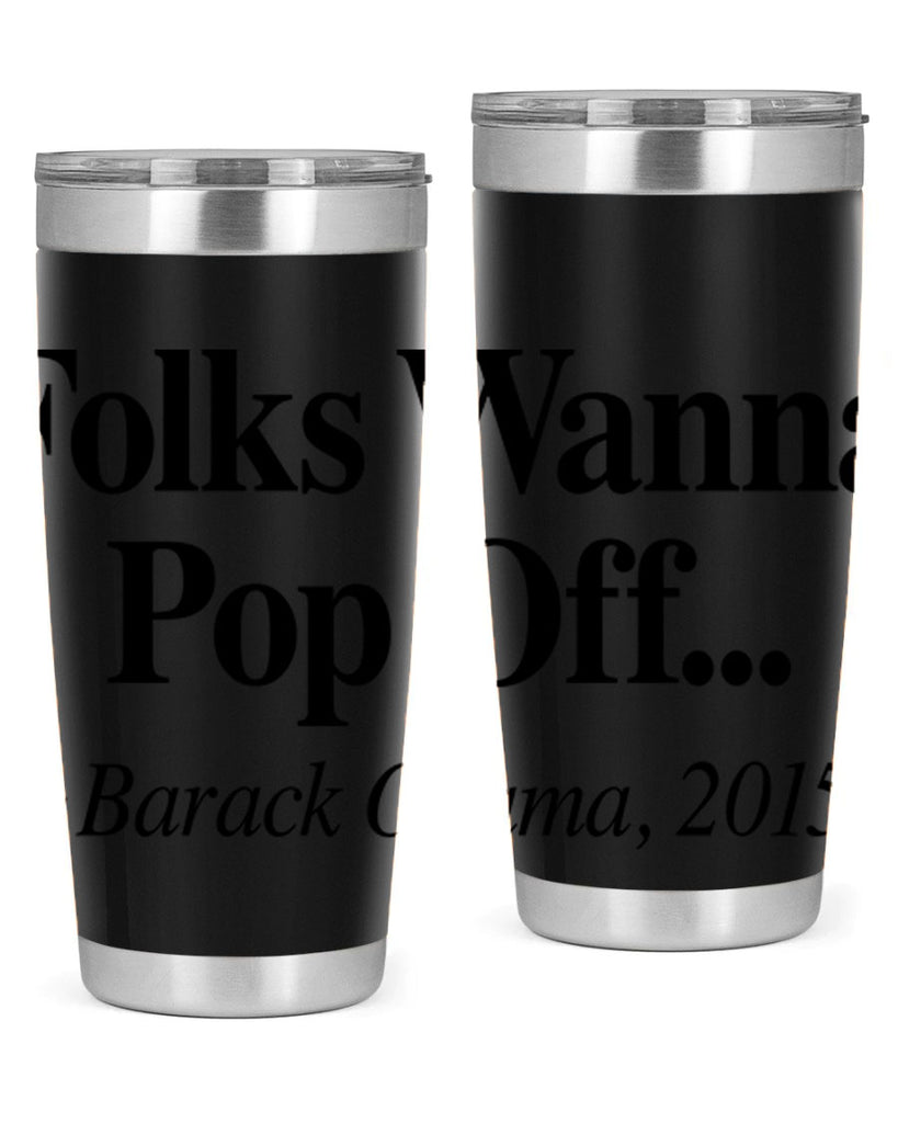 folks wanna pop off 151#- black words phrases- Cotton Tank