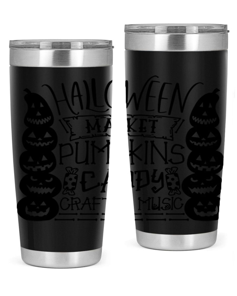 halloween market pumpkins candy 73#- halloween- Tumbler