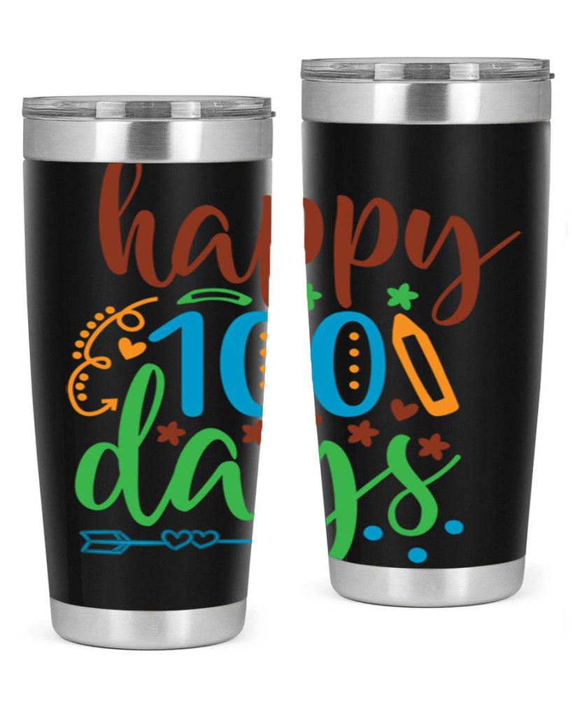 happy 100 days 10#- 100 days of school- Tumbler