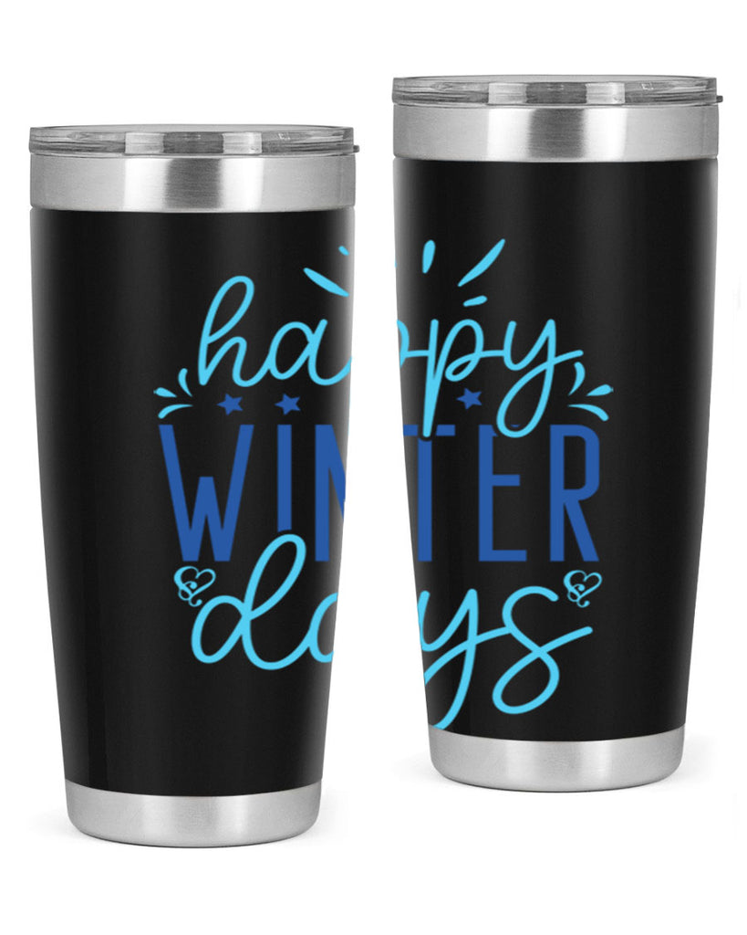 happy winter days 121#- winter- Tumbler