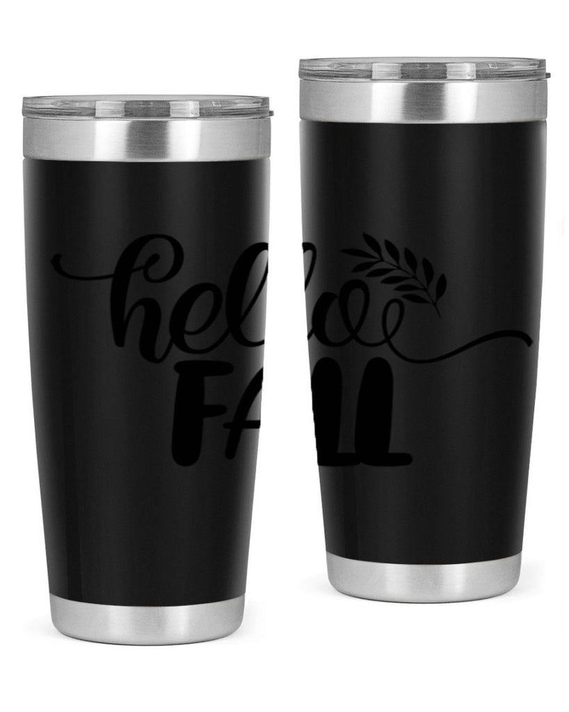 hello fall 54#- thanksgiving- Tumbler
