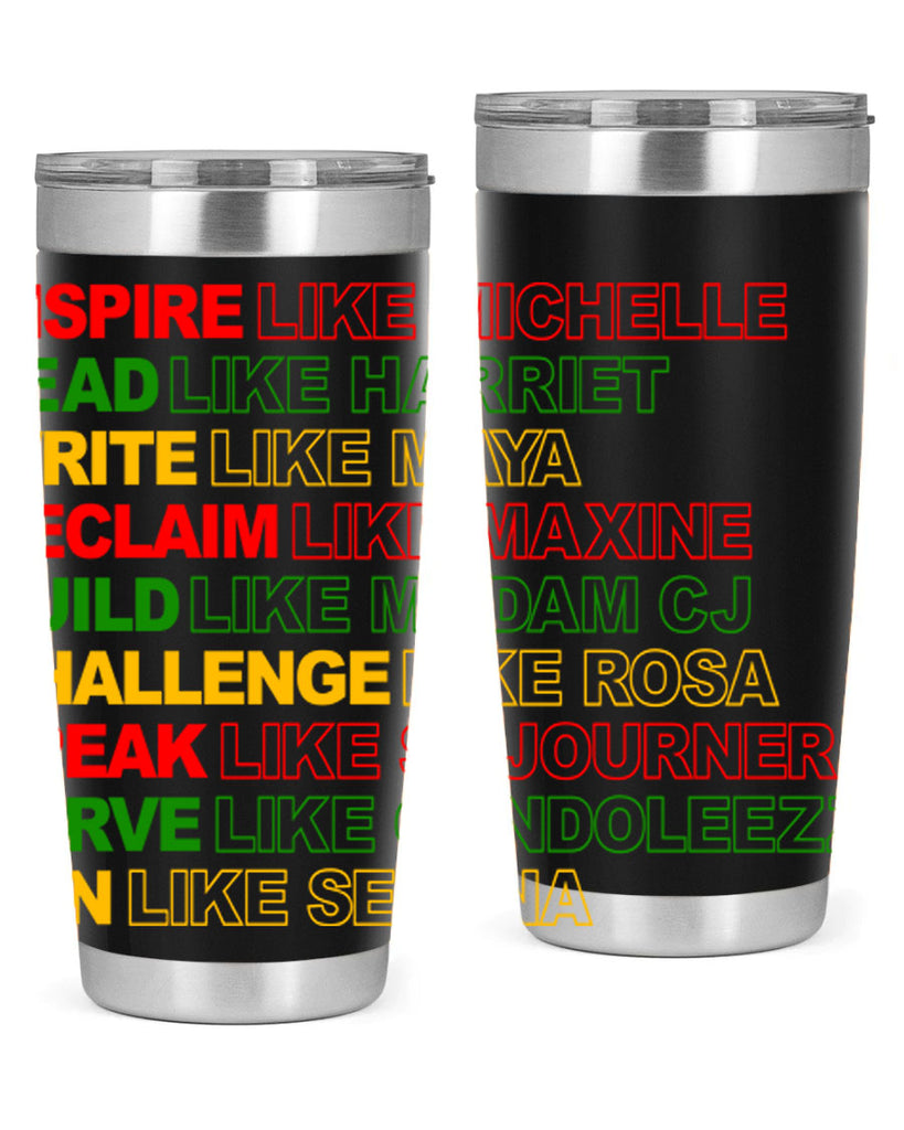 inspire like michelle 107#- black words phrases- Cotton Tank