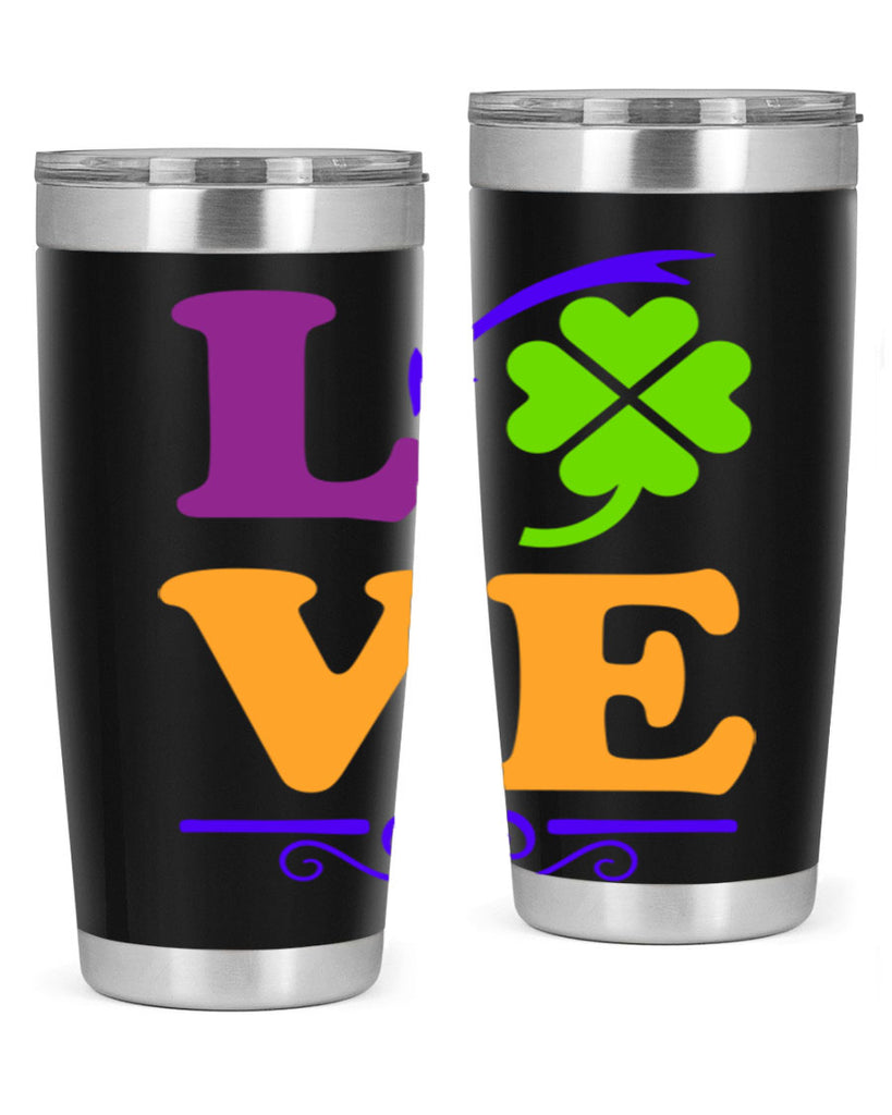love 18#- mardi gras- Tumbler
