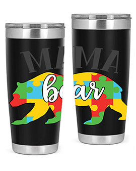 mama bear Style 32#- autism- Tumbler