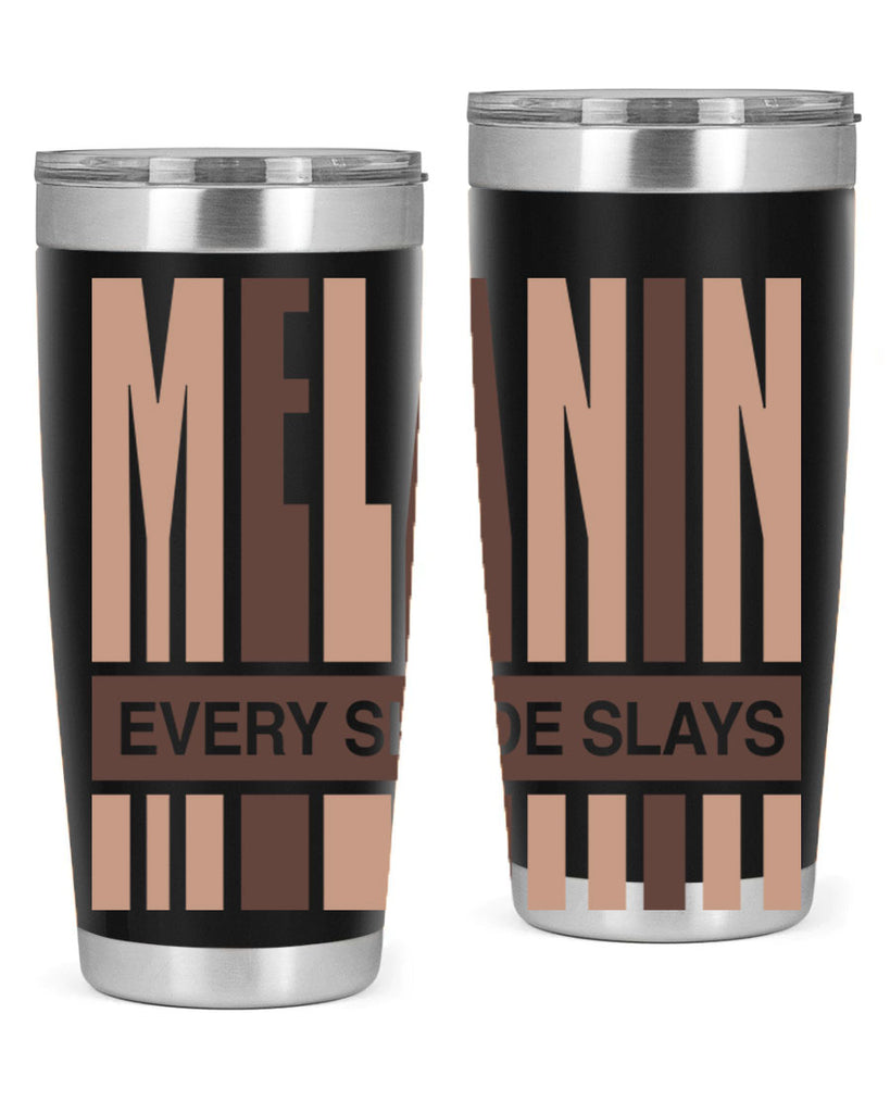 melanin every shade slays 90#- black words phrases- Cotton Tank