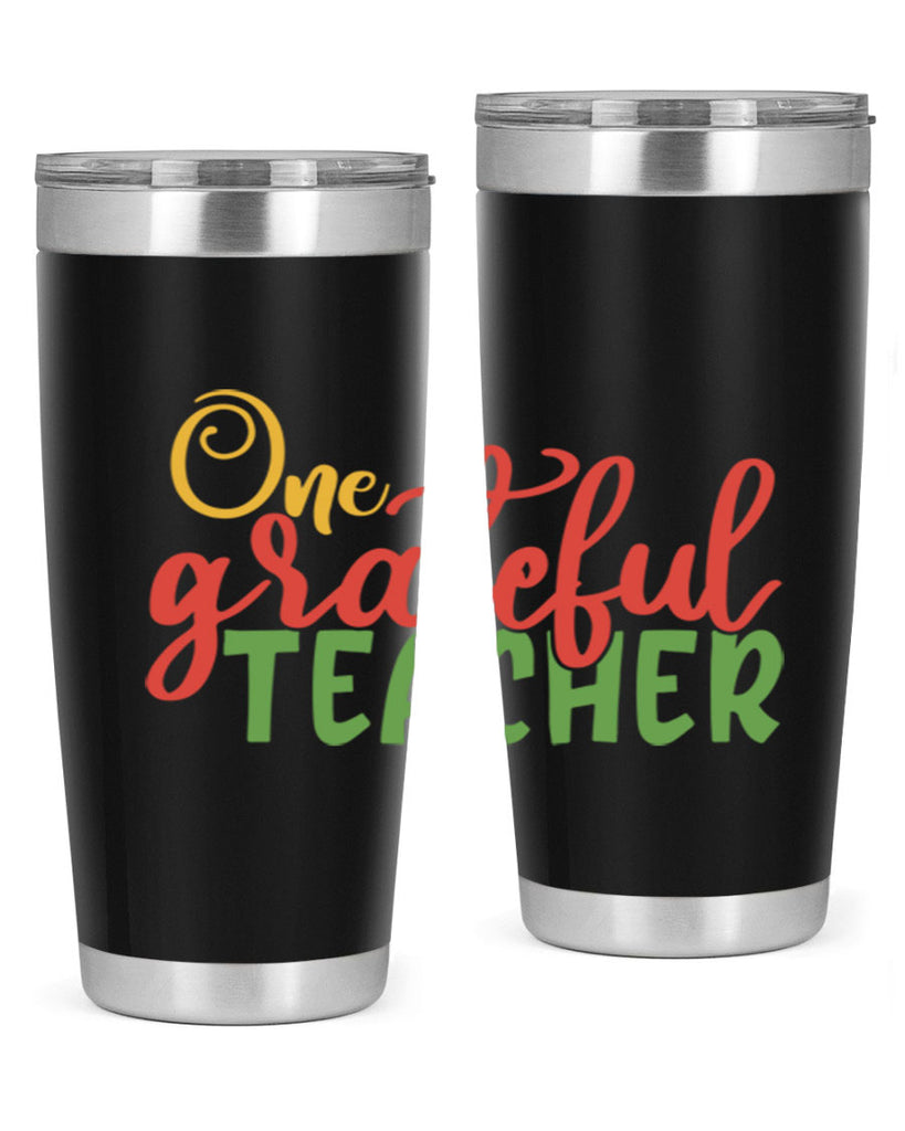 one grateful teacher Style 168#- teacher- tumbler