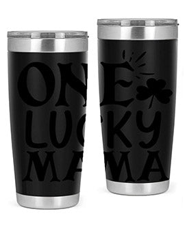 one lucky mama Style 34#- autism- Tumbler