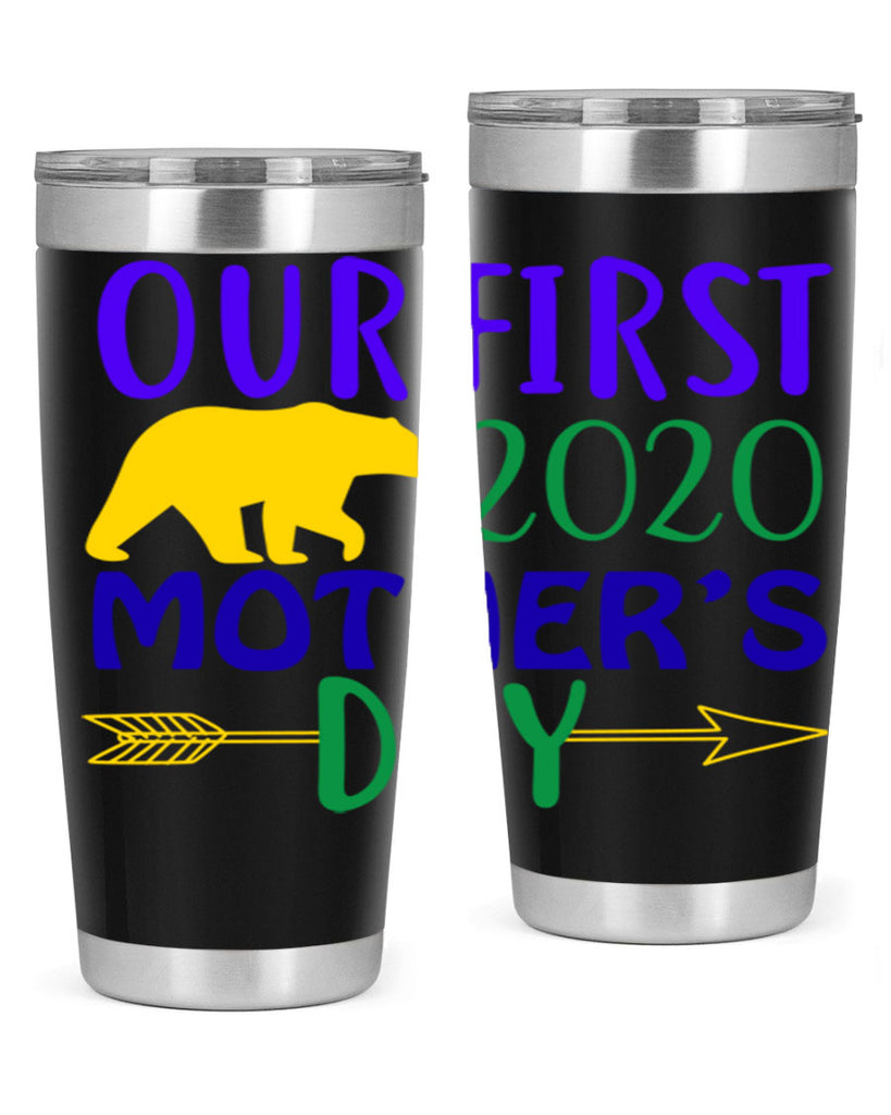 our first mothers day 4#- mardi gras- Tumbler