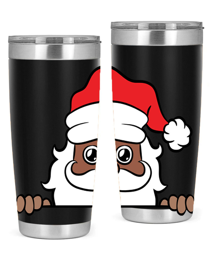 peekaboo black santa 19#- black men - boys- tumbler