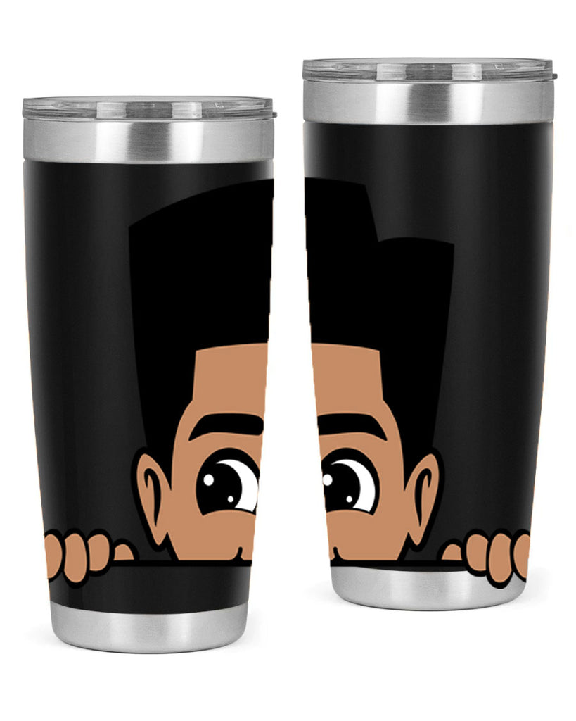 peekaboo boy 18#- black men - boys- tumbler