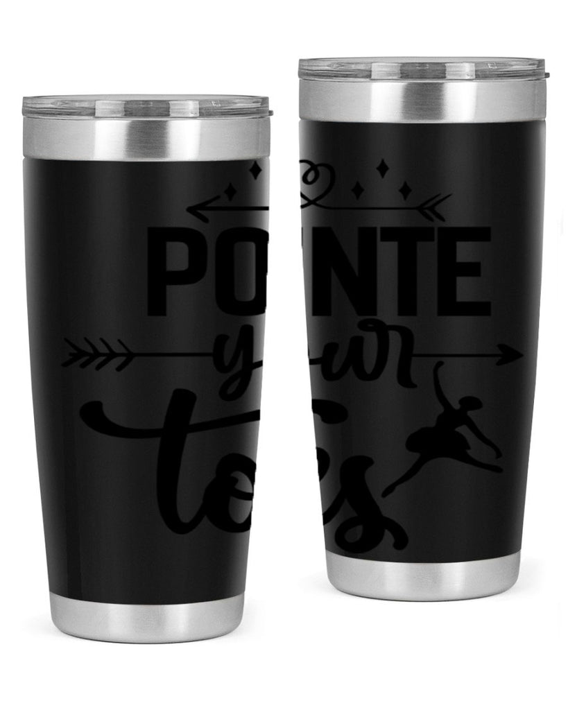 pointe your toes 72#- ballet- Tumbler