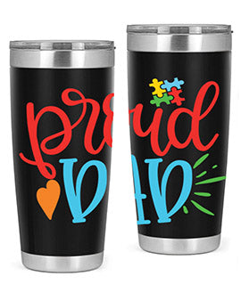 proud dad Style 36#- autism- Tumbler
