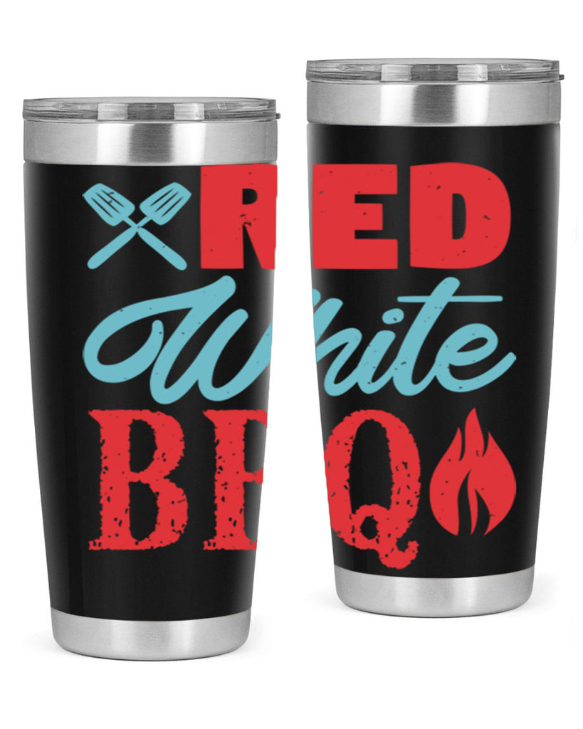 red white bbq 15#- bbq- Tumbler