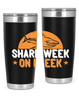 shark week on fleek Style 42#- shark  fish- Tumbler