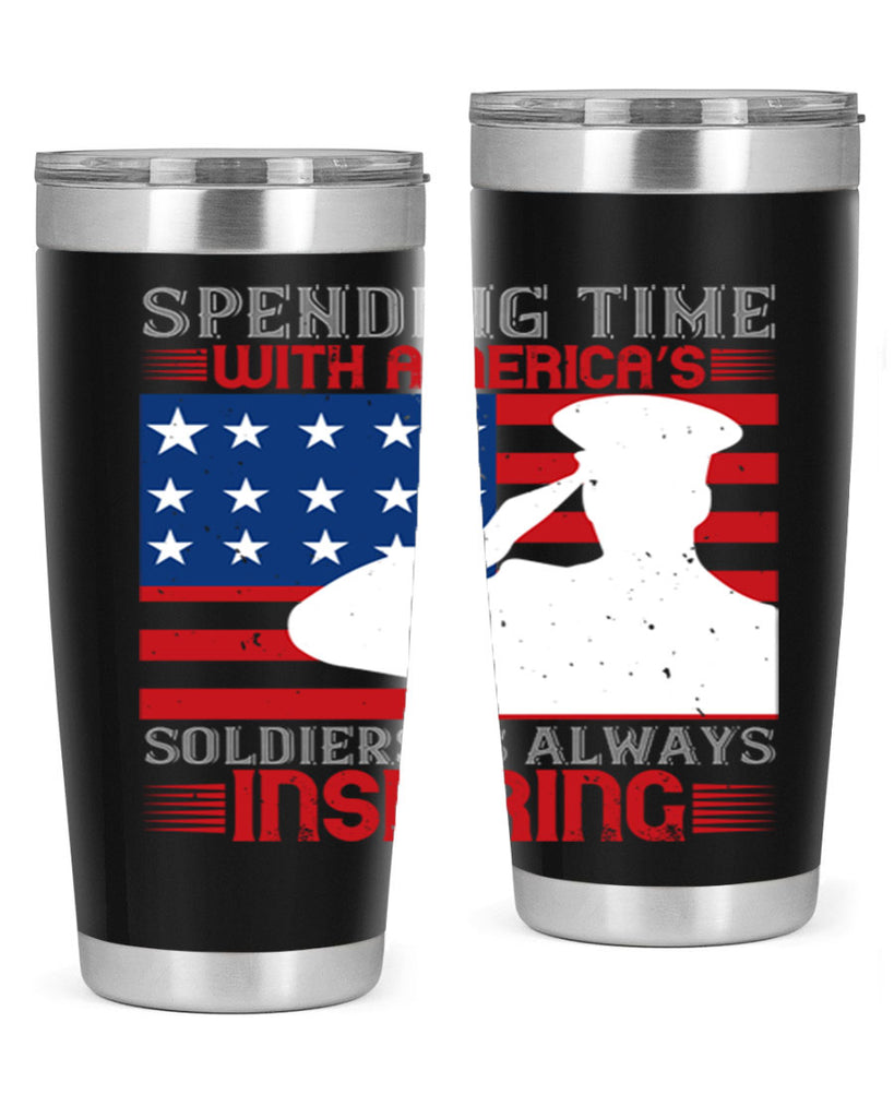 spending time with americas 90#- Veterns Day- Tumbler