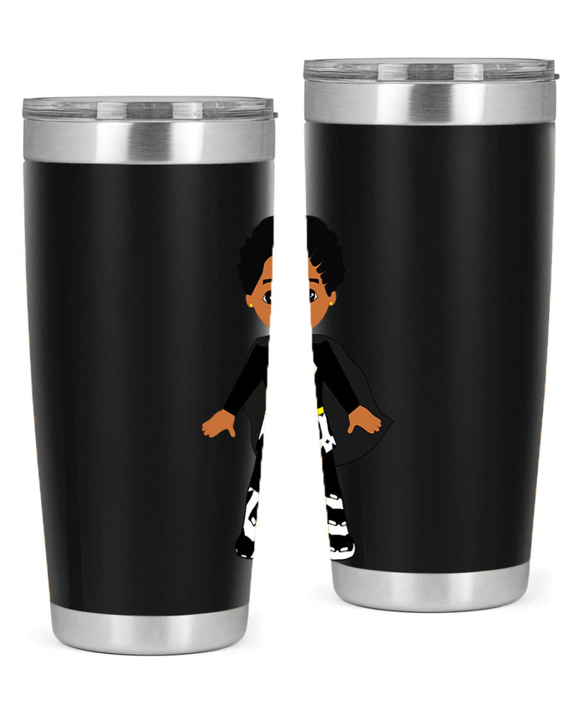super kid 11#- black men - boys- tumbler