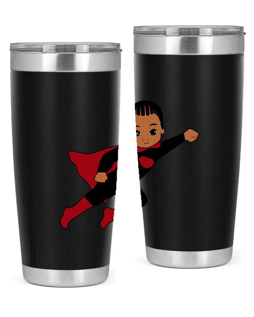 super kid 16#- black men - boys- tumbler