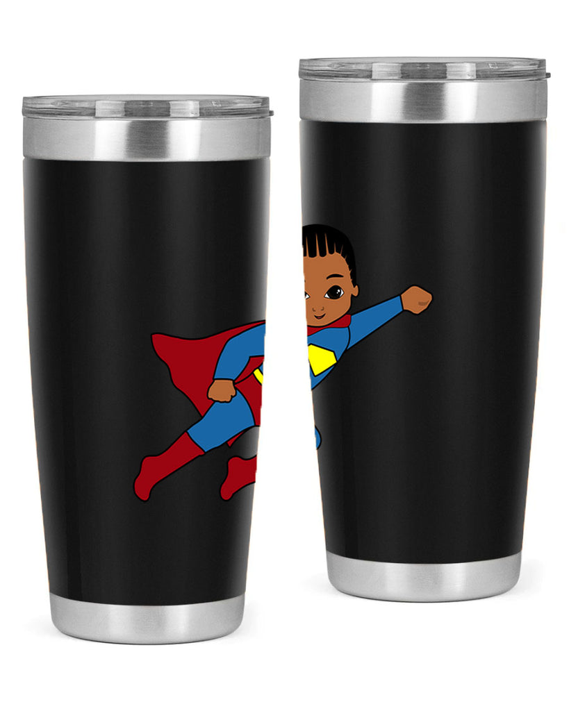 super kid 1#- black men - boys- tumbler