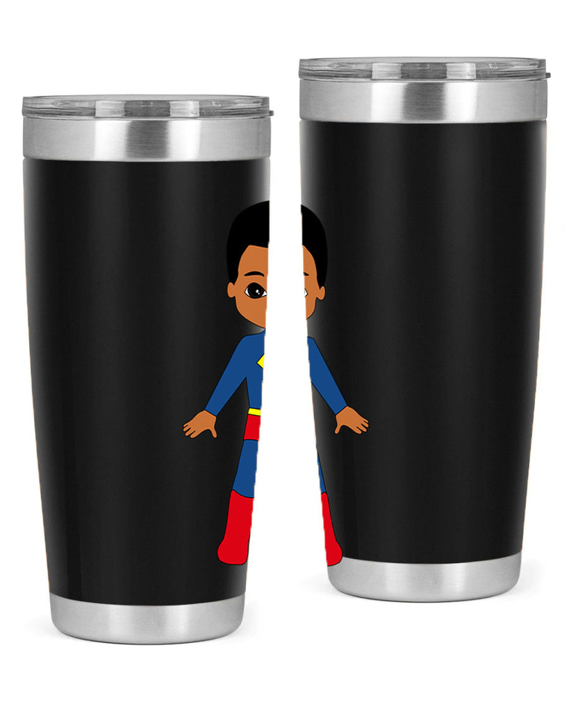 super kid 2#- black men - boys- tumbler
