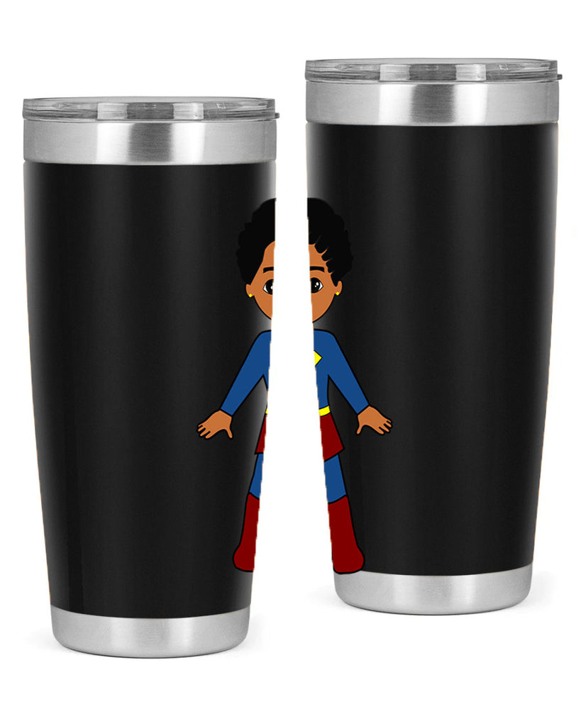 super kid 3#- black men - boys- tumbler