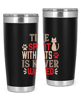 time spend with cat is never wasted Style 121#- cat- Tumbler