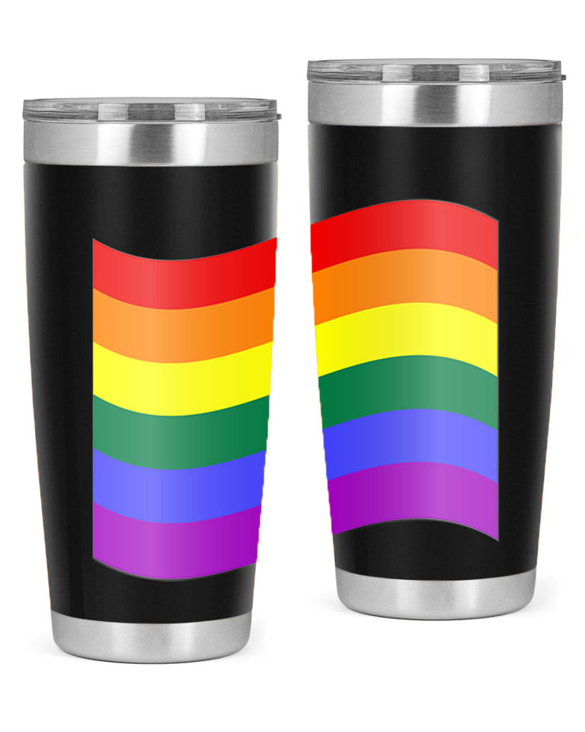 wavy rainbow flag 1#- lgbt- Tumbler