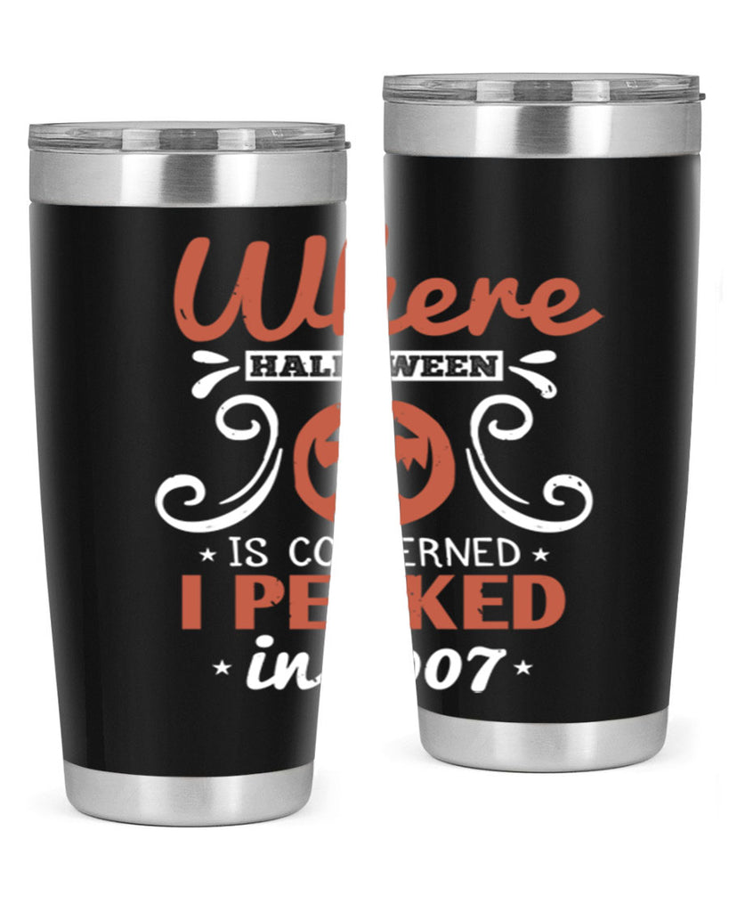 where halloween is 122#- halloween- Tumbler