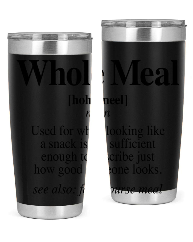 whole meal 10#- black words phrases- Cotton Tank
