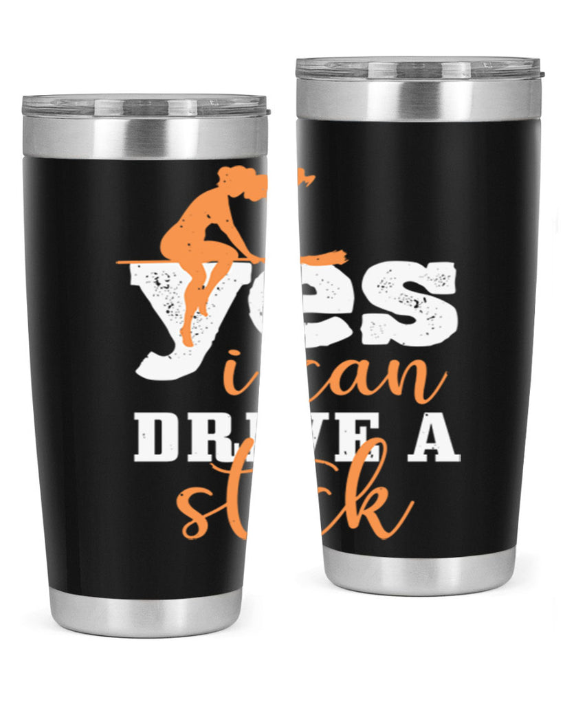 yesi can drive a stick 120#- halloween- Tumbler