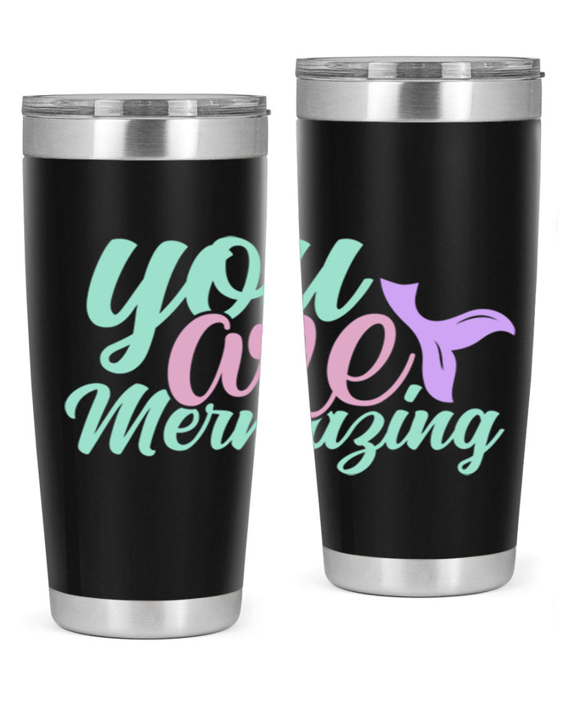 you are mermazing 9#- mermaid- Tumbler