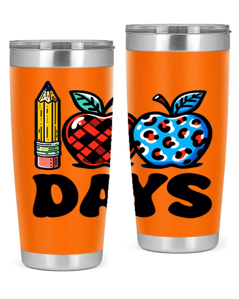 100th day of school Apple 38#- 100 days of school- Tumbler