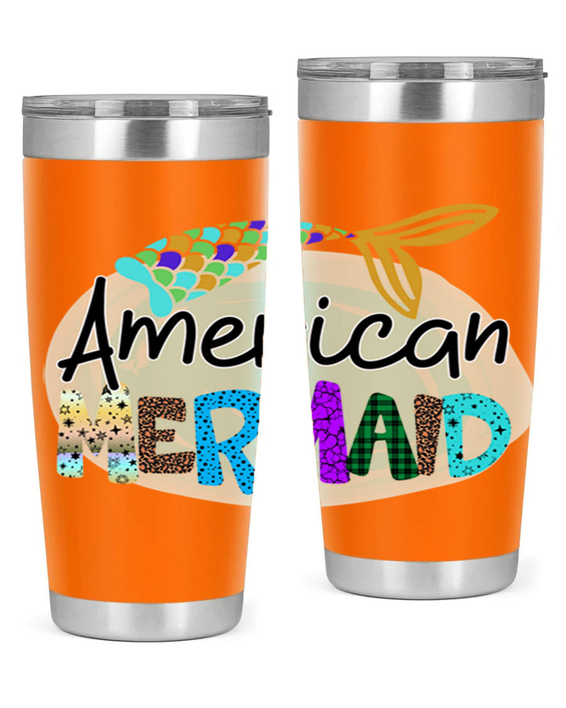 American Mermaid 14#- mermaid- Tumbler