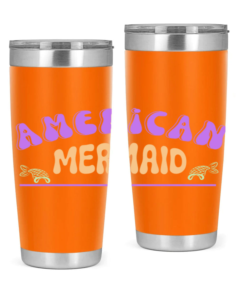 American Mermaid 16#- mermaid- Tumbler