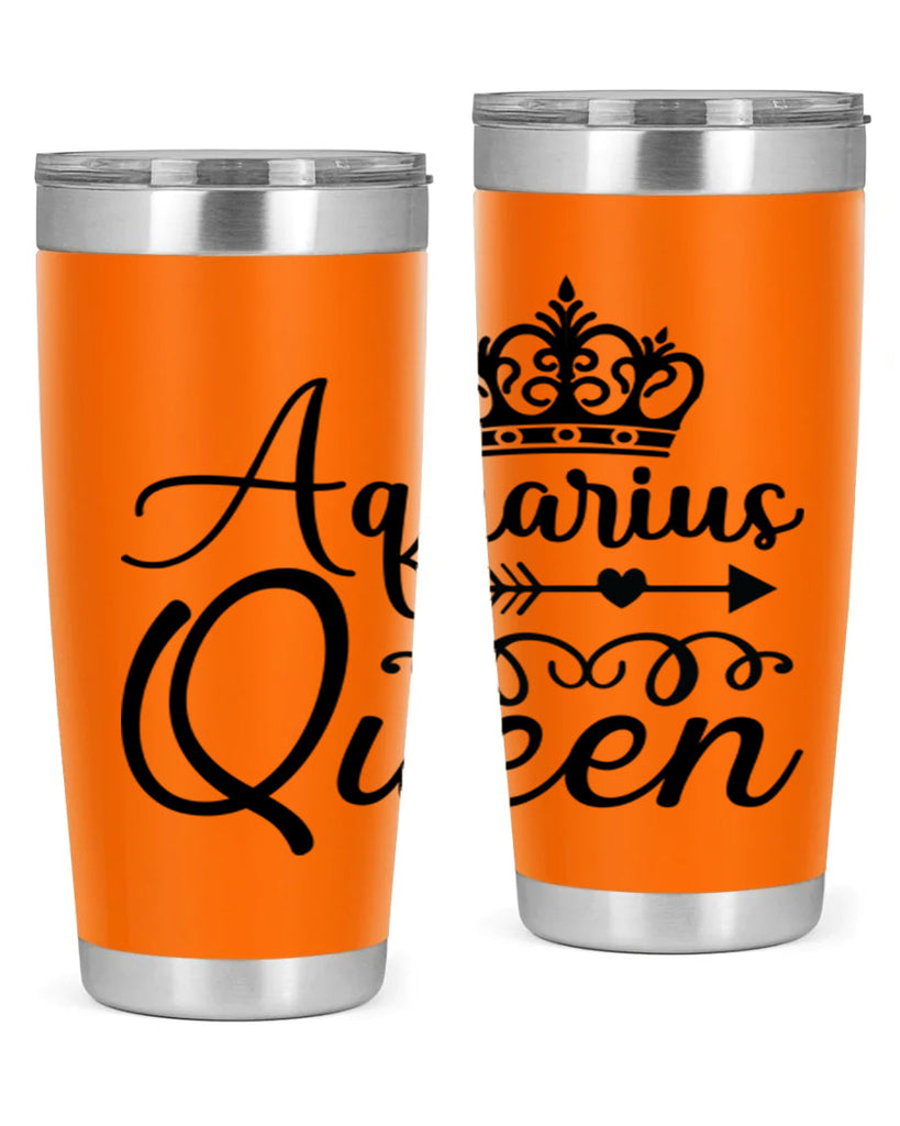 Aquarius queen 74#- zodiac- Tumbler
