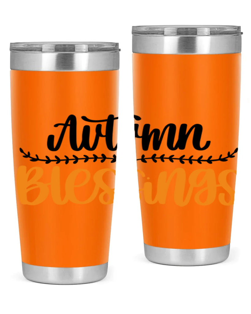 Autumn Blessings 473#- fall- Tumbler