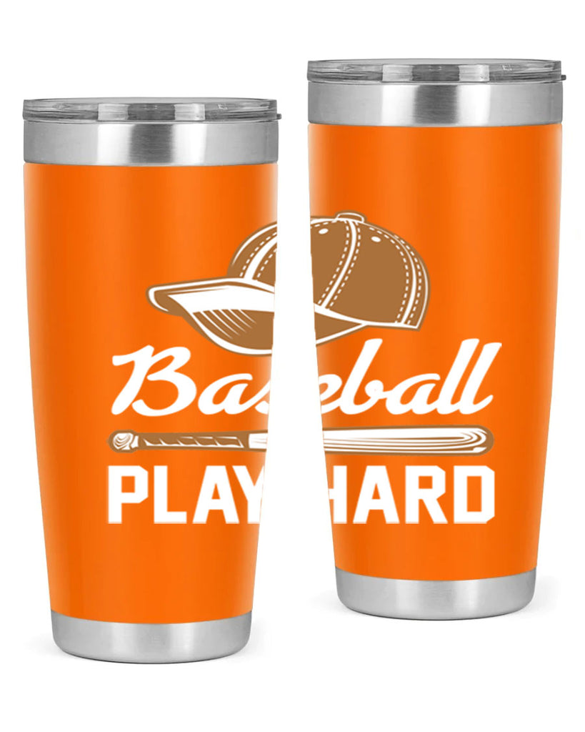 Baseball play 1444#- baseball- Tumbler
