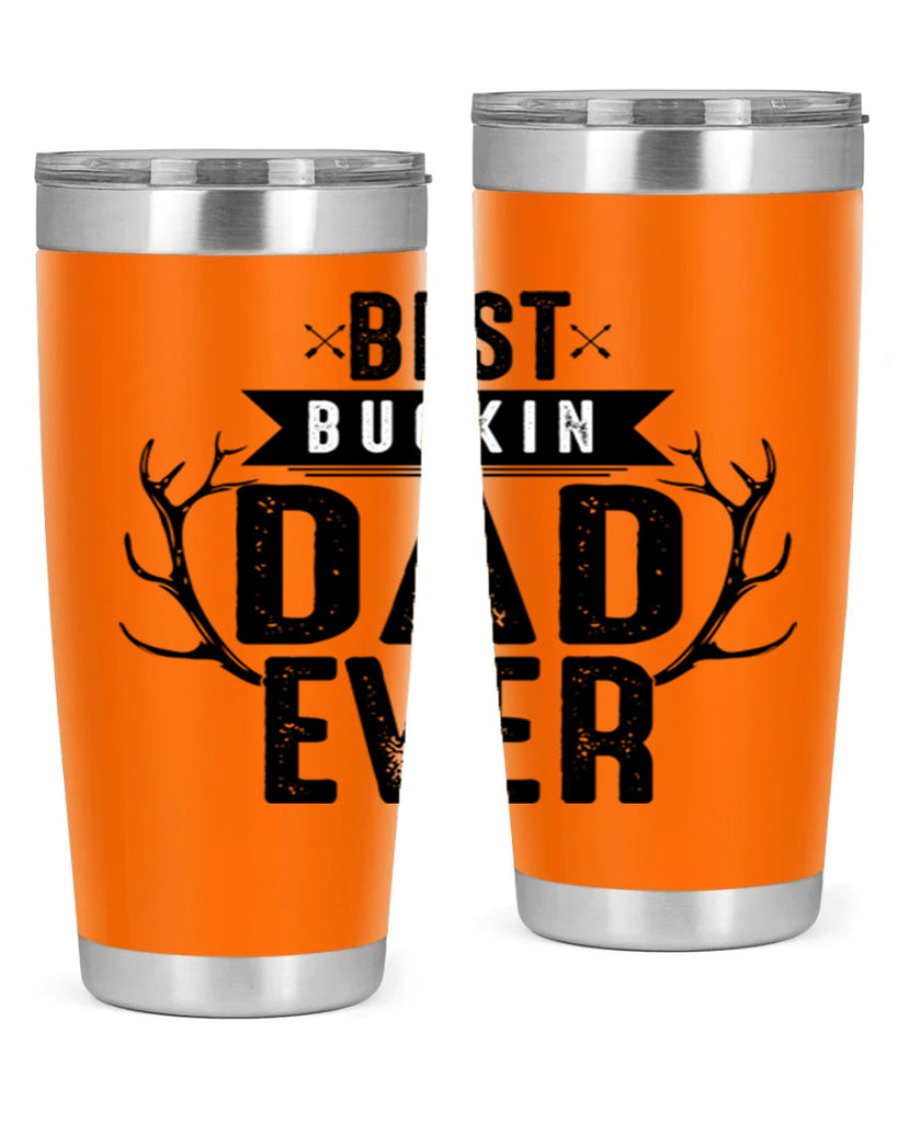 Best Buckin Dad ever 48#- dad- Tumbler