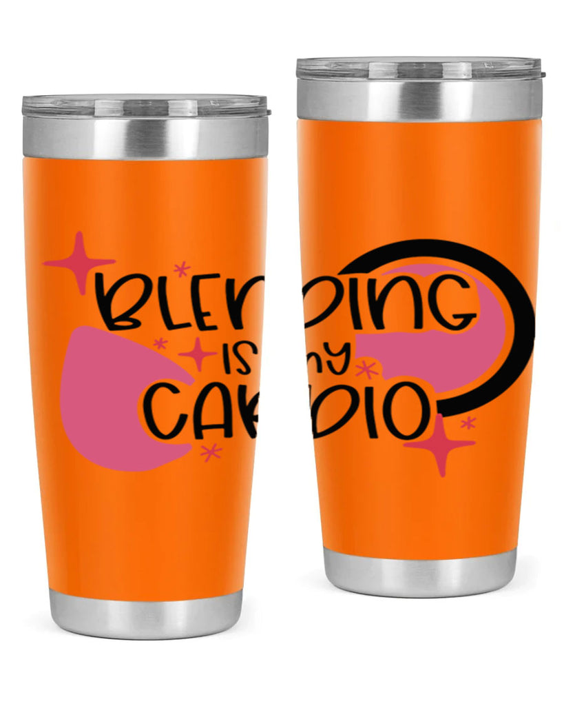 Blending Is My Cardio Style 128#- make up- Tumbler
