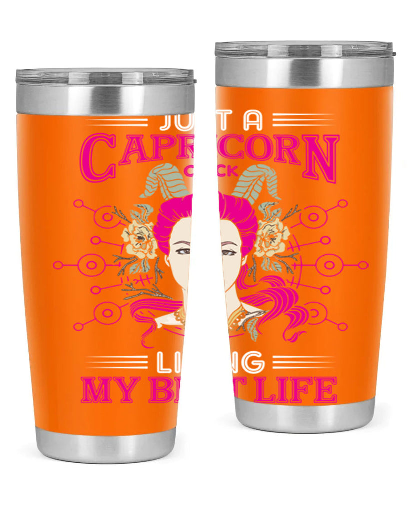 Capricorn chick 193#- zodiac- Tumbler
