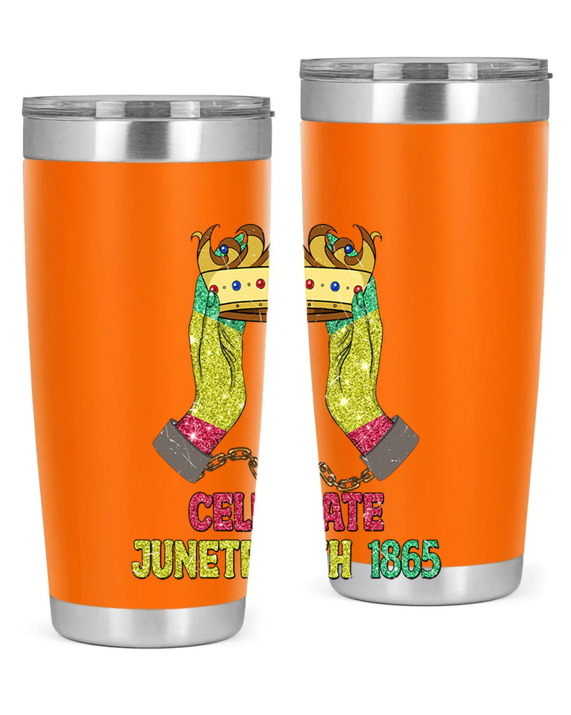 Celebrate Juneteenth 1865 Crown Designs 2#- Juneteenth- tumbler