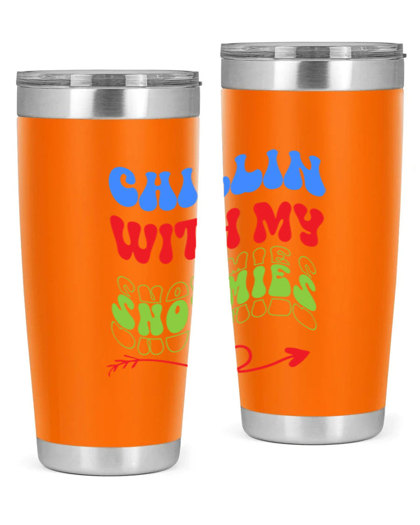 Chillin with my snowmies 42#- winter- Tumbler
